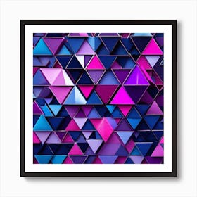 Abstract Triangles 5 Art Print