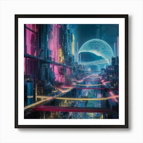 Futuristic City Art Print