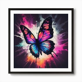 Butterfly Painting 313 Art Print