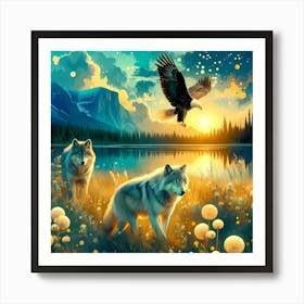 Wild Animal Illustration 240 Art Print