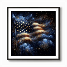 Usa Flag 4 Art Print