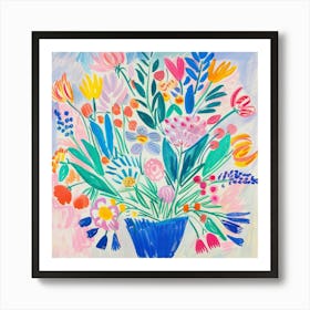 Floral Painting Matisse Style 9 Art Print