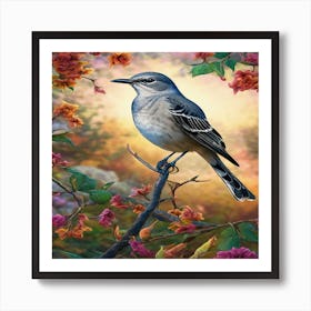 Bird On A Branch 1 Art Print