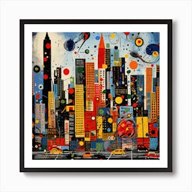 New York City Skyline 1 Art Print