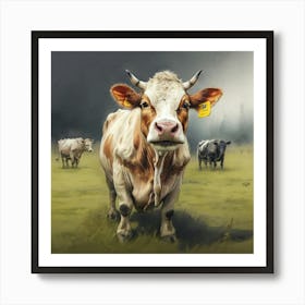 Cows In A Field 1 Art Print