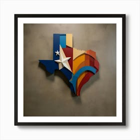 Texas Wall Art Póster