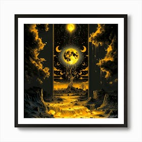 Lunar Gateway - Lunar Lake Art Print