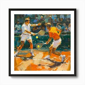 Tennis Players Art Print