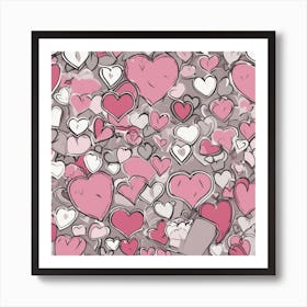 Valentine'S Day Background 1 Art Print