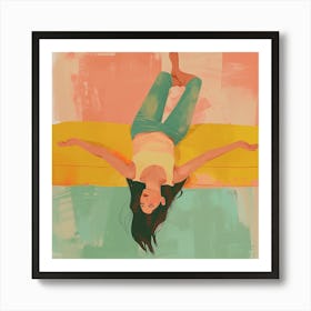 Girl On A Couch Art Print