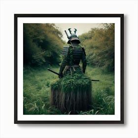 Samurai In The Grass Art Print