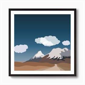 Road In The Mountains Art Print