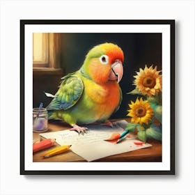 Parrot 36 Art Print