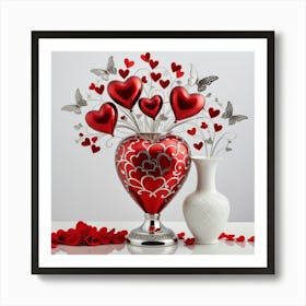 Valentine'S Day Arrangement Art Print