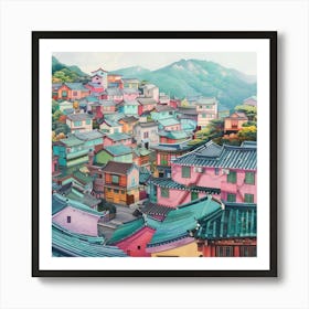 Korean Village 1 Art Print