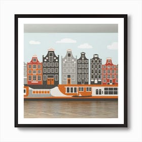 Amsterdam City Wall Mural Art Print