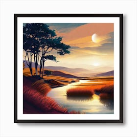 Landscape Painting 71 Art Print