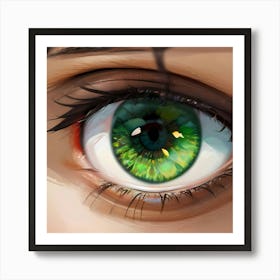 Green Eye 1 Art Print