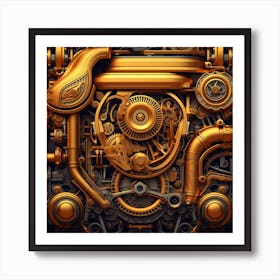 Steam Engine Art Print