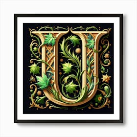 Letter U Poster