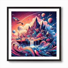 Psychedelic Painting Art Print