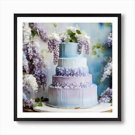 Pastel Wedding Cake Art Print