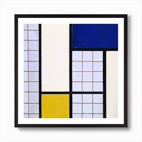 Composition In Half Tones, Theo Van Doesburg Square Art Print