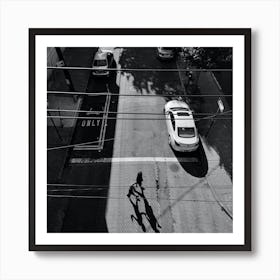 Shadows On The Street Art Print