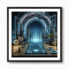 Futuristic Space Art Print