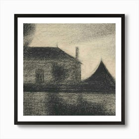 House In The Fog Art Print