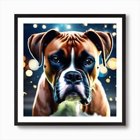 Boxer Dog 1 Art Print