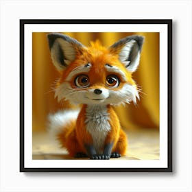 Cute Fox 70 Art Print