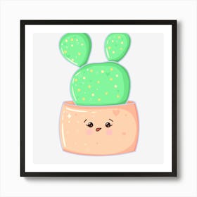 Cute Cactus 3 Art Print