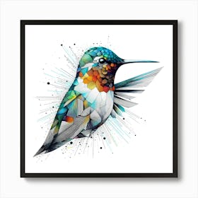 Kolibri Artwork Painting 21 Art Print