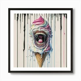 Ice Cream Monster Art Print