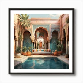 Moroccan Villa Art Print
