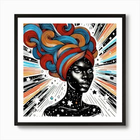 Cosmae Celestial Portrait Art Print