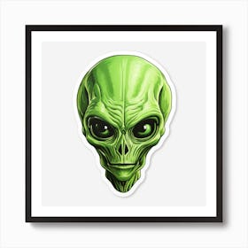 Alien Head 2 Art Print