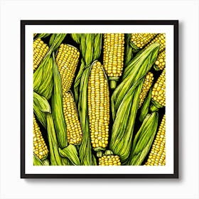 Sweetcorn As A Logo (85) Art Print