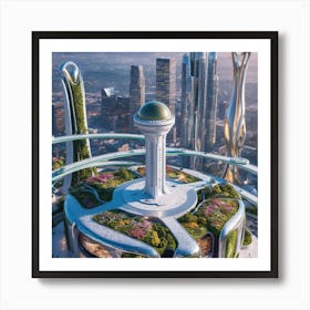 Futuristic City Art Print