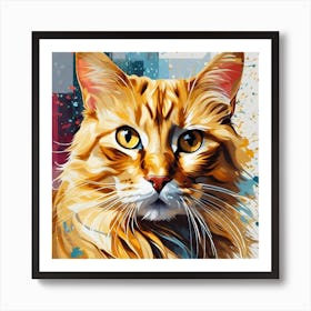 Orange Tabby Cat 6 Art Print