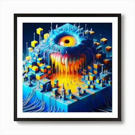 DMT ai art 009 Art Print