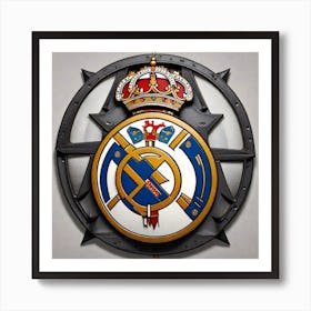 Real Madrid Emblem Art Print