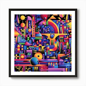 Futuristic City 37 Art Print