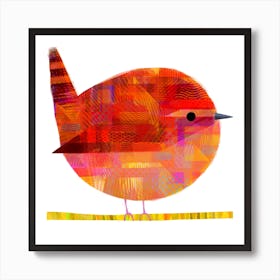 Wren Square Art Print