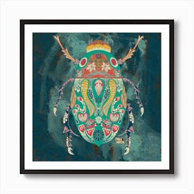 New World Scarab Beetle Art Print