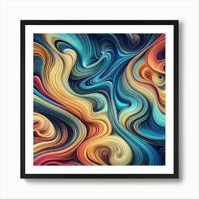 Abstract Swirls 4 Art Print