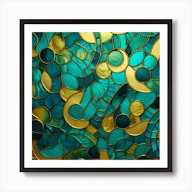 Stained Glass Background 4 Art Print