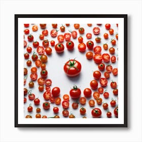 Heart Of Tomatoes Art Print