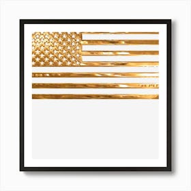 Copper Us Flag Art Print